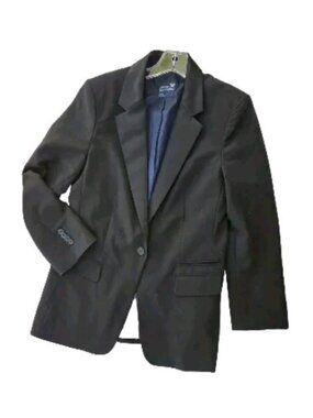 American Eagle Black Tuxedo Jacket Size MEDIUM Satin Lapels NICE!